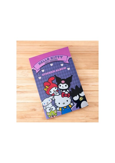 Bak Gel Al Hello Kitty Ve Arkadaşları - Kuromi Sticker Albümü, Eğlenceli Sticker Defteri - Bgakuromi006 Pembe - Gri