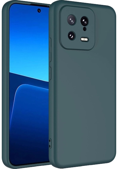Xiaomi Mi 13 Kılıf Zore Mara Lansman Kapak Koyu Yeşil