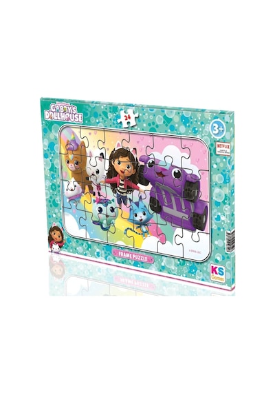 Ks Games 24 Parça Gabby's Dollhouse Kız Çocuk Frame Puzzle - Gb704
