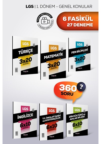 Lgs 1. Dönem Tüm Dersler Deneme Seti 6 Fasikül 27 Deneme 2027