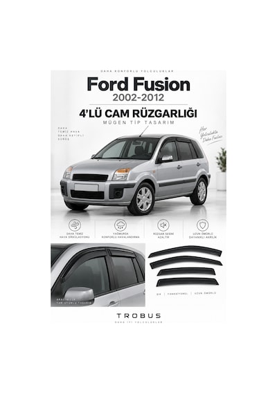Ford Fusion Makyajlı Ve Makyajsız Kasa 2005 Cam Rüzgarlığı 4'lü
