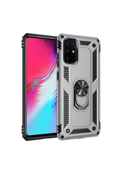 Lexroo Samsung Galaxy Uyumlu S20 Plus Vega Tpu Silikon Sert Pc İnce Kılıf - Gold