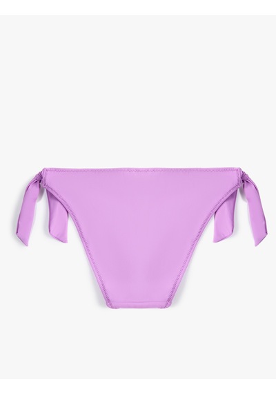 Koton Basic Bikini Altı Yandan Bağlama Detaylı Normal Bel Mor 3sak00133bm Mor