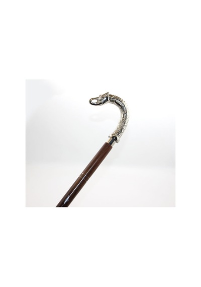 3 Adet Fil Başlıklı Pirinç Baston Pirinç Başlıklı Yürüyüş Bastonu, Walking Cane, Decorative Stick 92 Cm