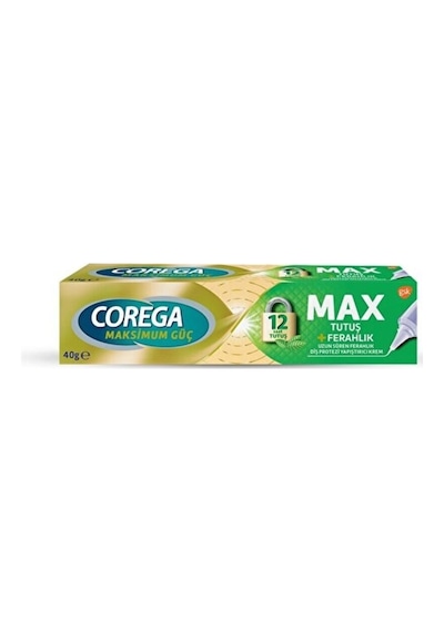 Max Tutuş + Ferahlık Diş Protezi Yapıştırıcı Krem 40 Gr 1 Adet