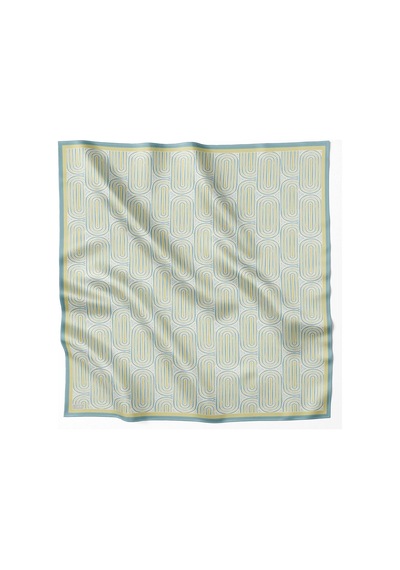 Belli İpek Eşarp - 4209-01 Yeşil Twill