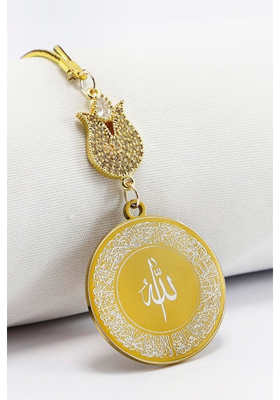 Zirkon Lale Gold Renkli Ayetel Kürsi Allah Lafzı Felak Nas İhlas