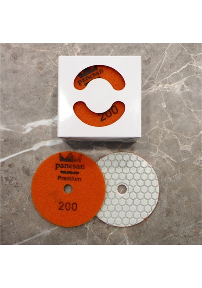 Pancsan - Kuru Esnek Parlatma 200 Ped Leri 100 Mm Elmas Porselen , Granit , Mermer , Çimstone , Seramik