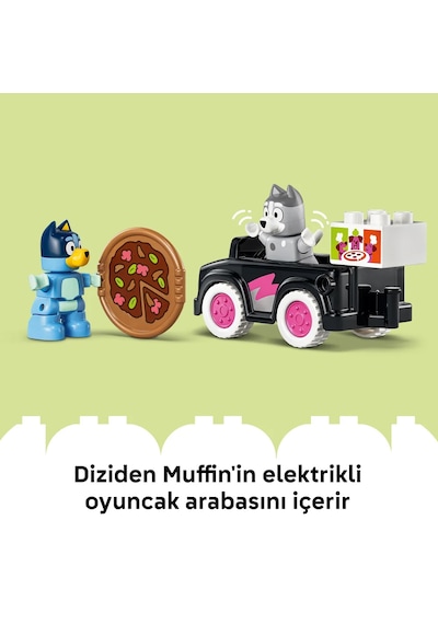 LEGO® DUPLO® Bluey Pizzacı Kızlar: Muffin ve Bluey 10469 - 2 Yaş ve Üzeri Çocuklar için Figür İçeren Oyuncak Yapım Seti (44 Parça)