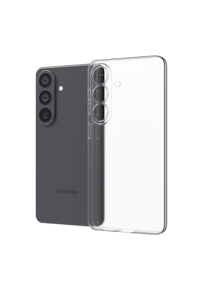 Samsung Galaxy S26 Plus İle Uyumlu Kapak Kamera Korumalı Süper Silikon Şeffaf Kılıf