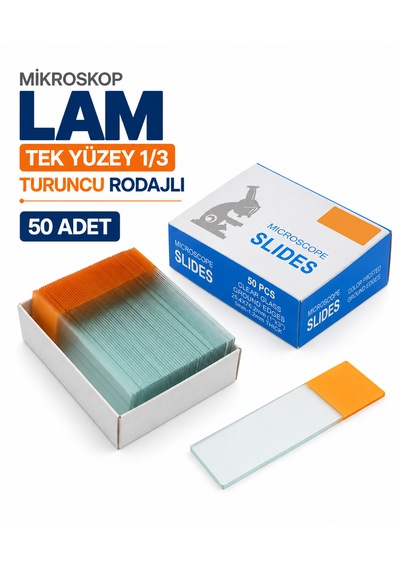 Lam - Tek Yüzey 1/3 Turuncu Rodajlı Lam 50 Adet