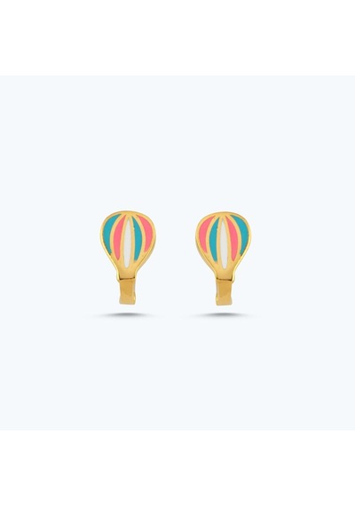 Altınbaş 22 Ayar Altın Çocuk Balon Küpe Bjrkp0001-25925 Çok Renkli