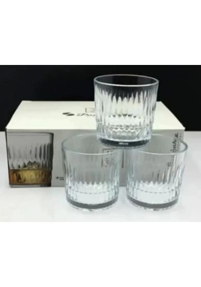 Paşabahçe 520254 3lü Rain 300cc/10oz Viski Bardağı Şeffaf
