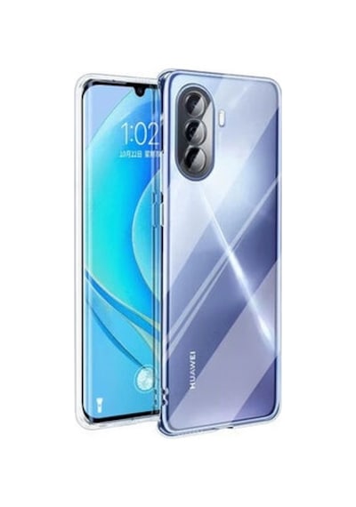 Huawei Nova Y70 İle Uyumlu Kılıf Şeffaf Kamera Korumalı Esnek Silikon Telefon Kılıfı Kapak