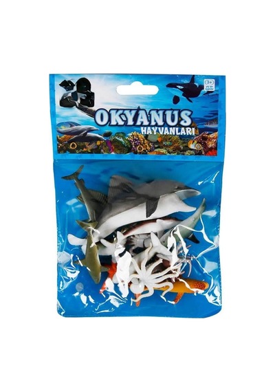 Bezos Okyanus Hayvanları Poşetli Hayvan Oyun Seti Bezos1