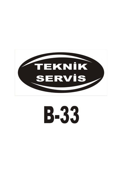 Pvc Dekota Uyarı - Ikaz Levhası Teknik Servis Yazılı (261326463)