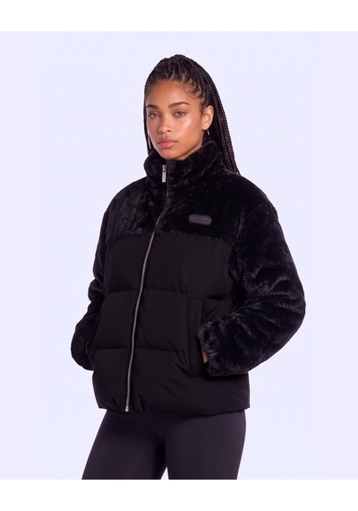 Kappa Elena Kadın Siyah Regular Sherpa Mont
