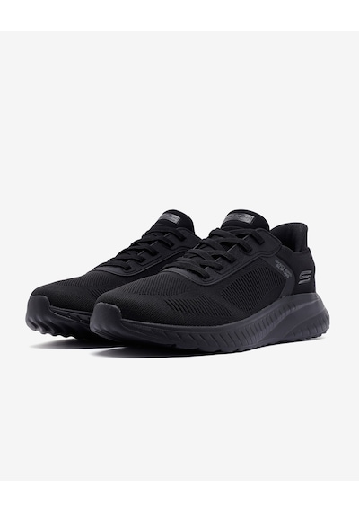 Skechers Bobs Squad Chaos Solıd Step Erkek Siyah Spor Ayakkabı 118312 Bbk Siyah