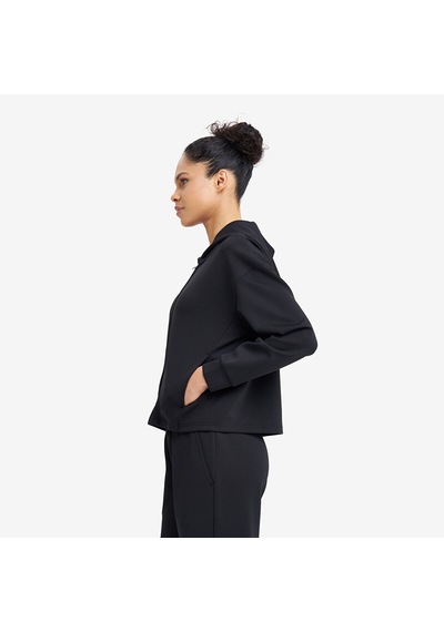Lescon Siyah Kadın Fermuarlı Kapüşonlu Sweatshirt 26n-2105
