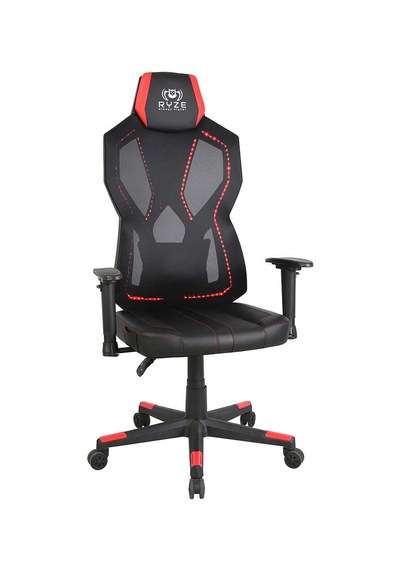 Ryze Breeze Oyuncu Koltuğu - Rgb Siyah/kırmızı 74x124-134x50 Cm