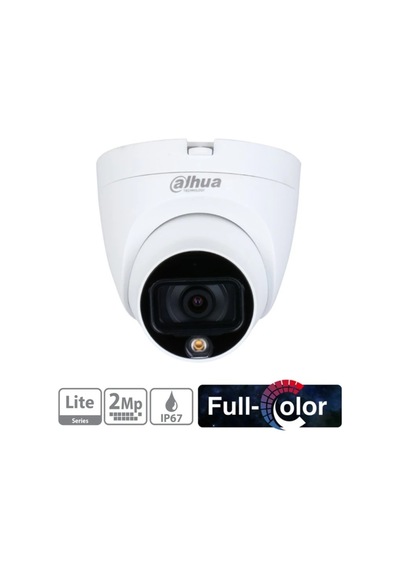 Dahua Hac-hdw1209tlq-led-0280b, 2mpix, 2.8mm Lens, 20 Mt Gece Görüşü, Full Color, 4 In 1, Dome Kamera