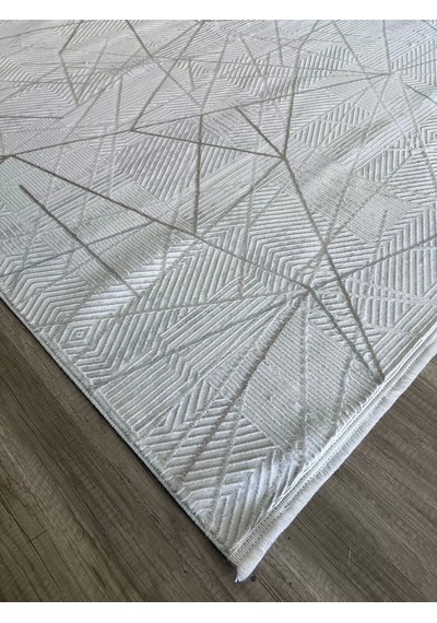 Hoom Rugs Moda 1080 Bej Yün Dokulu Akrilik Antibakteriyel Halı Bej