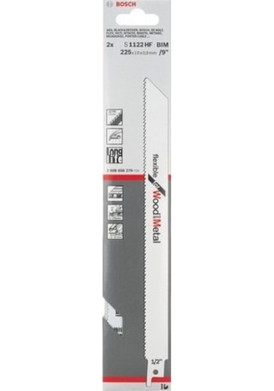 Bosch S 1122 HF Flexible For Wood and Metal 2'Li Panter Testere Bıçağı - 2608656270