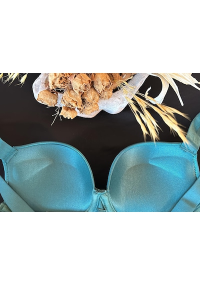 Orkide Işıltılı Askılı Bra Push Up Foam Cup 8825 Kırmızı