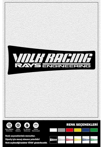 Volk Racıng Rays Engıneerıng Stıcker 18 X 6 Cm 1