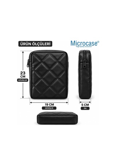 Kapitone Kumaş Gidon Bağlantılı Scooter Bisiklet Motosiklet Çantası 23x19 Cm Al5690 Genel