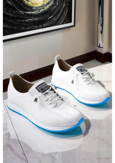 Mcaserıng Ortopedik Tabanlı Günlük Kadın Babet Spor Sneaker Ayakkabısı Beyaz - Mavi Mcaserıng Ortopedik Tabanlı Günlük Kadın Babet Spor Sneaker Ayakkabısı Beyaz - Mavi