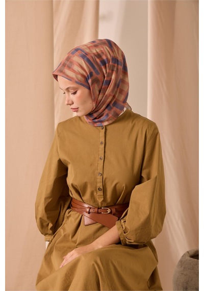 Silk Home Soft Eşarp 73096-14 Yavruağzı, Parlament, Koyu Vizon, Küf Yeşili