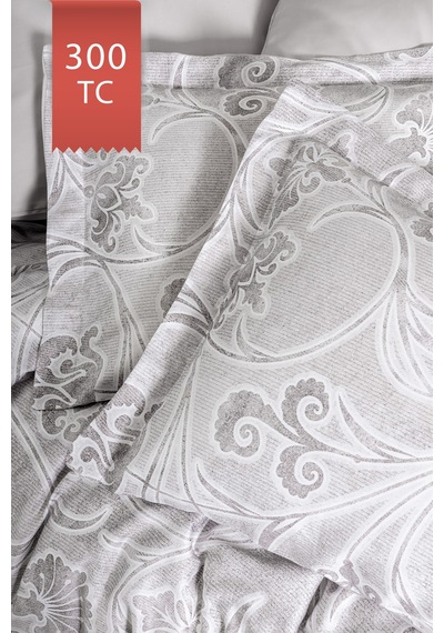 Varol Royal Saten 300tc Nevresim Takımı Çift Nevresimli Family Size - Grida Çok Renkli