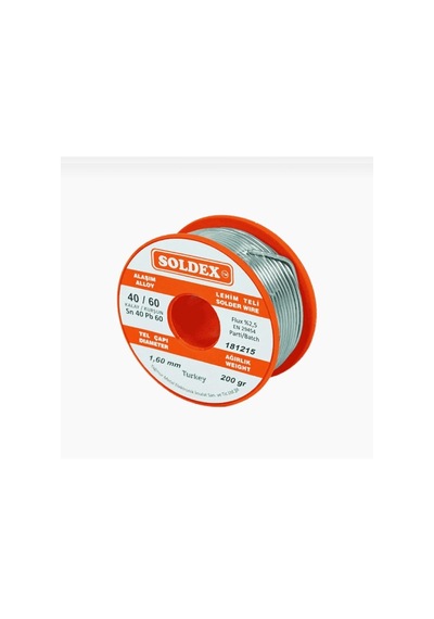 Soldex Sn60 Pb40 Lehim Teli 1.6mm 200gr