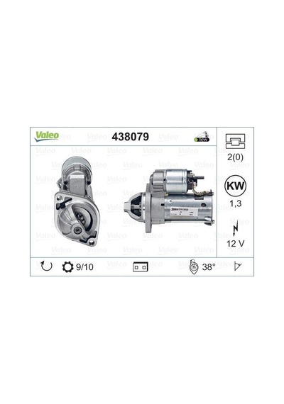 Valeo 438079 Marş Motoru 12V 1.25Kw 9 Dıs D6G5. D6Ra83 Mercedes A Serısı 99-