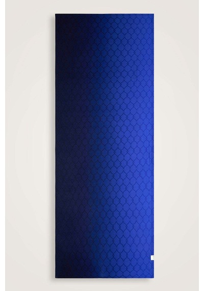 Imannoor Kafes Lacivert Degrade Supreme Şal 70x165 Lacivert