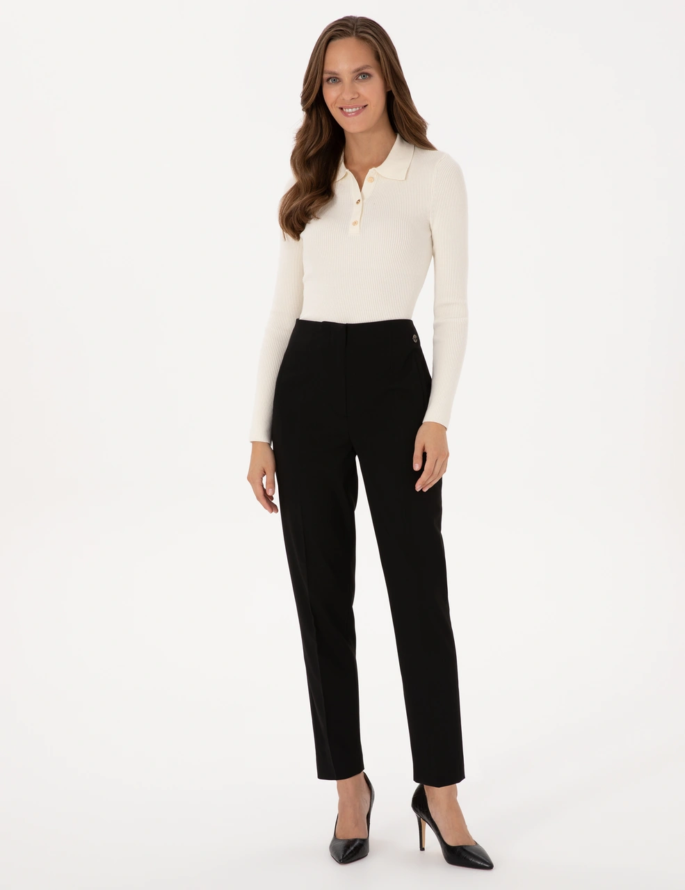 Pierre Cardin Kadın Siyah Pantolon 50318977-vr046 Siyah