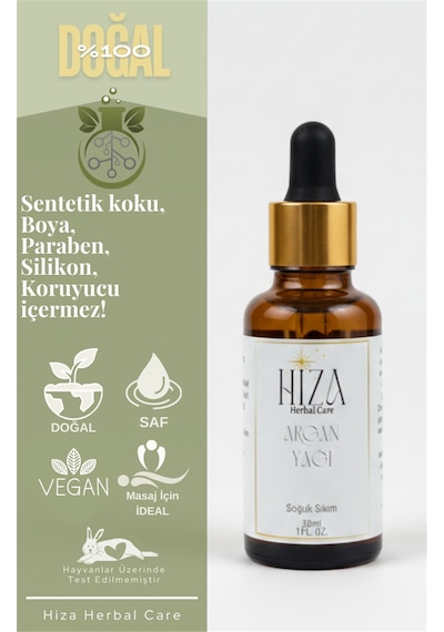 Hiza Herbal Care Doğal Argan Yağı 30 ML