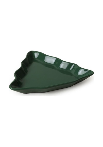 Yeşil Çam Kayık Tabak 22 Cm 2 Adet 308 Yeşil