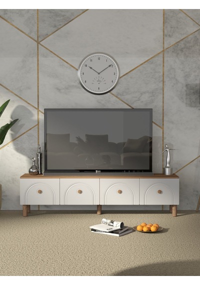 Bohem Tarz 180 Cm 4 Kapaklı Mdf Kapak Tv Ünitesi Atlantikçam