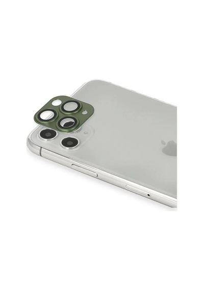Apple İphone 11 Pro Max Pers Alüminyum Kamera Lens - Yeşil