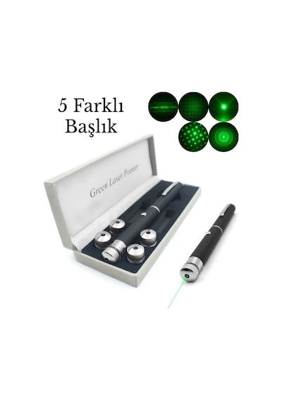 Yeşil Lazer Pointer Usb Şarjlı 5 Km Etki Alanı
