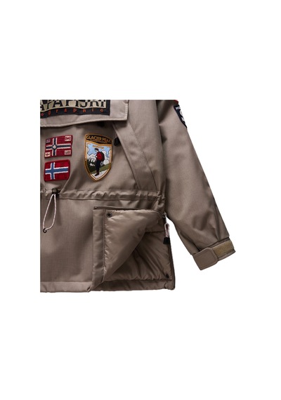 Napapıjrı Napapijri Skidoo 1990 Patch Erkek Yeşil Outdoor Ceketi 35684 Haki
