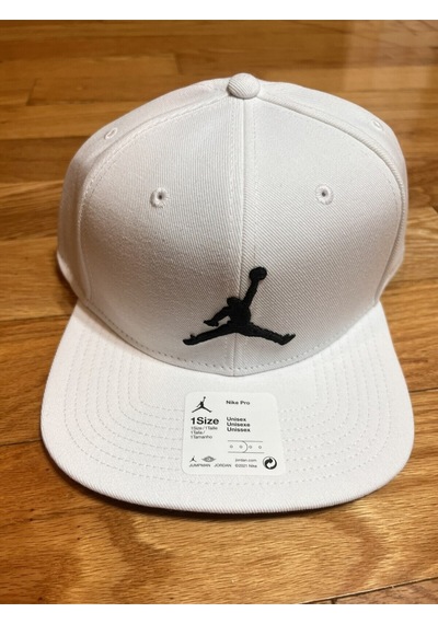 Jordan Pro Jumpman Snapback Unisex Şapka Beyaz