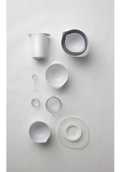 Margrethe Süzgeç, Mutfak Süzgeci, Plastik, Sağlam Zımba, Bulaşık Makinesinde Yıkanabilir, 1,5 Litre, Beyaz Diğer