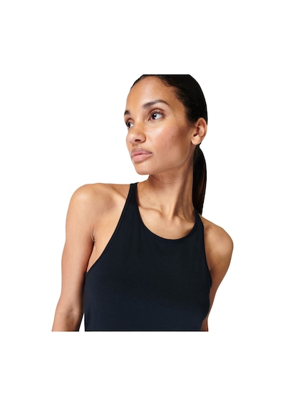 Sweaty Betty Breathe Easy Run Kadın Tank Top SIYAH