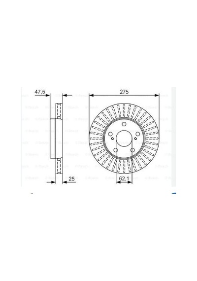 Fren Dıskı On Toyota Crown Progres Chaser 275mm 4351222220