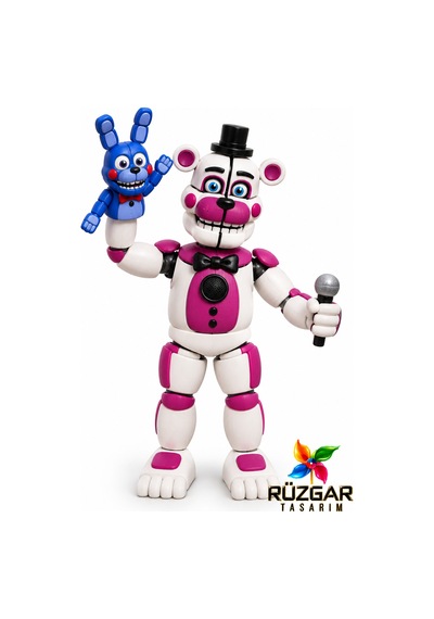 Fnaf Five Nights At Freddy's Yeni Dummy T13 Bonbon Ve Funtime 2 Figürlü Fnaf Eklemli Oyuncak