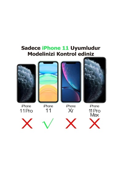 Apple iPhone 11 Uyumlu Darbeye Dayanıklı Ve Sevimli Silikon Kılıf Mavi