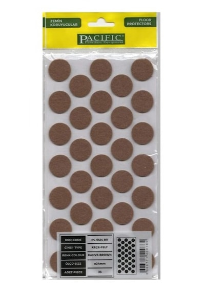 Pacific Yapışkanlı Keçe 24mm Yuvarlak